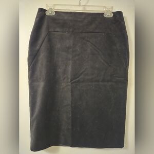 Ann Taylor Classic Velvet Black Pencil Skirt